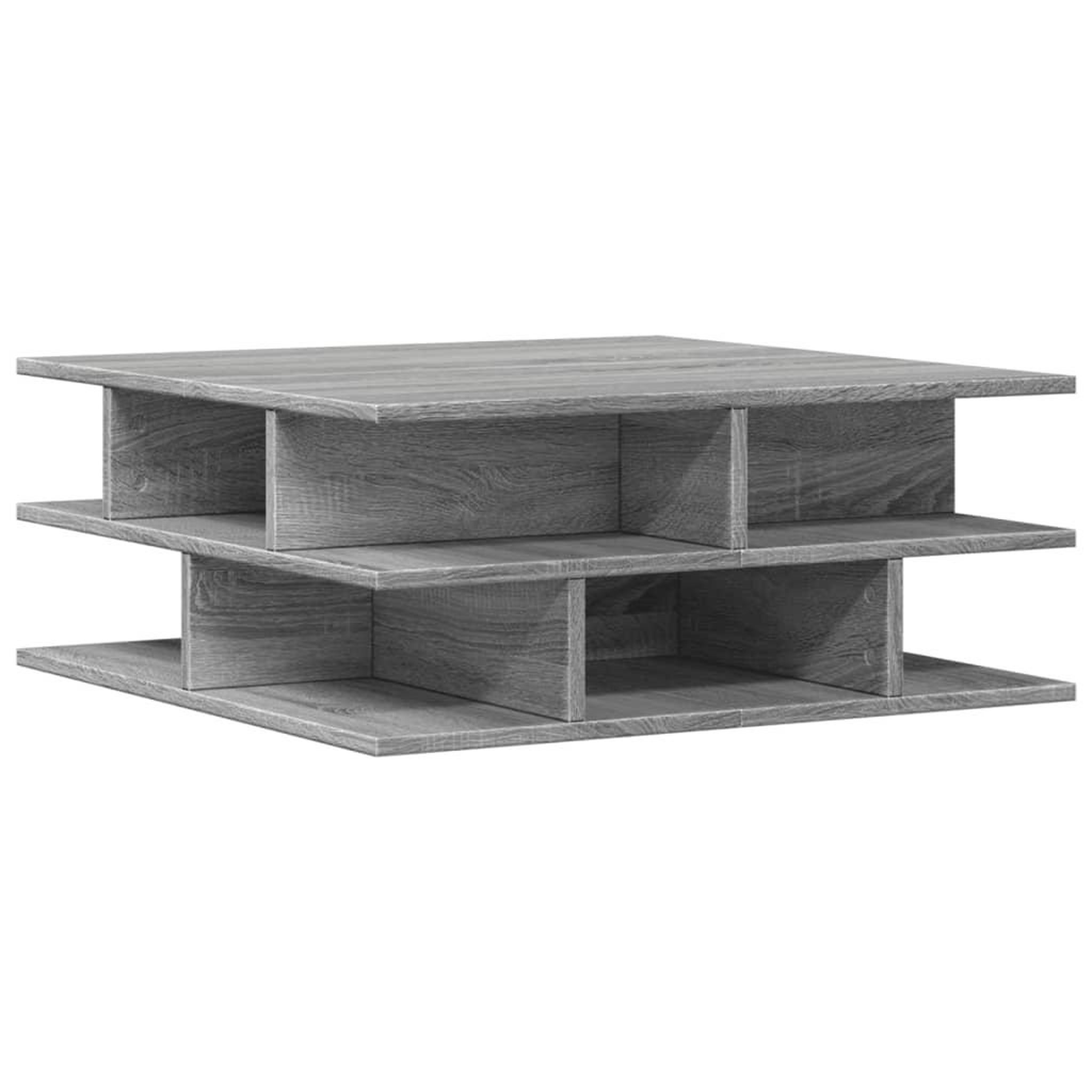 Voir la diapositive 2 : VIDAXL Table basse sonoma gris 70x70x29 cm bois d'ingenierie