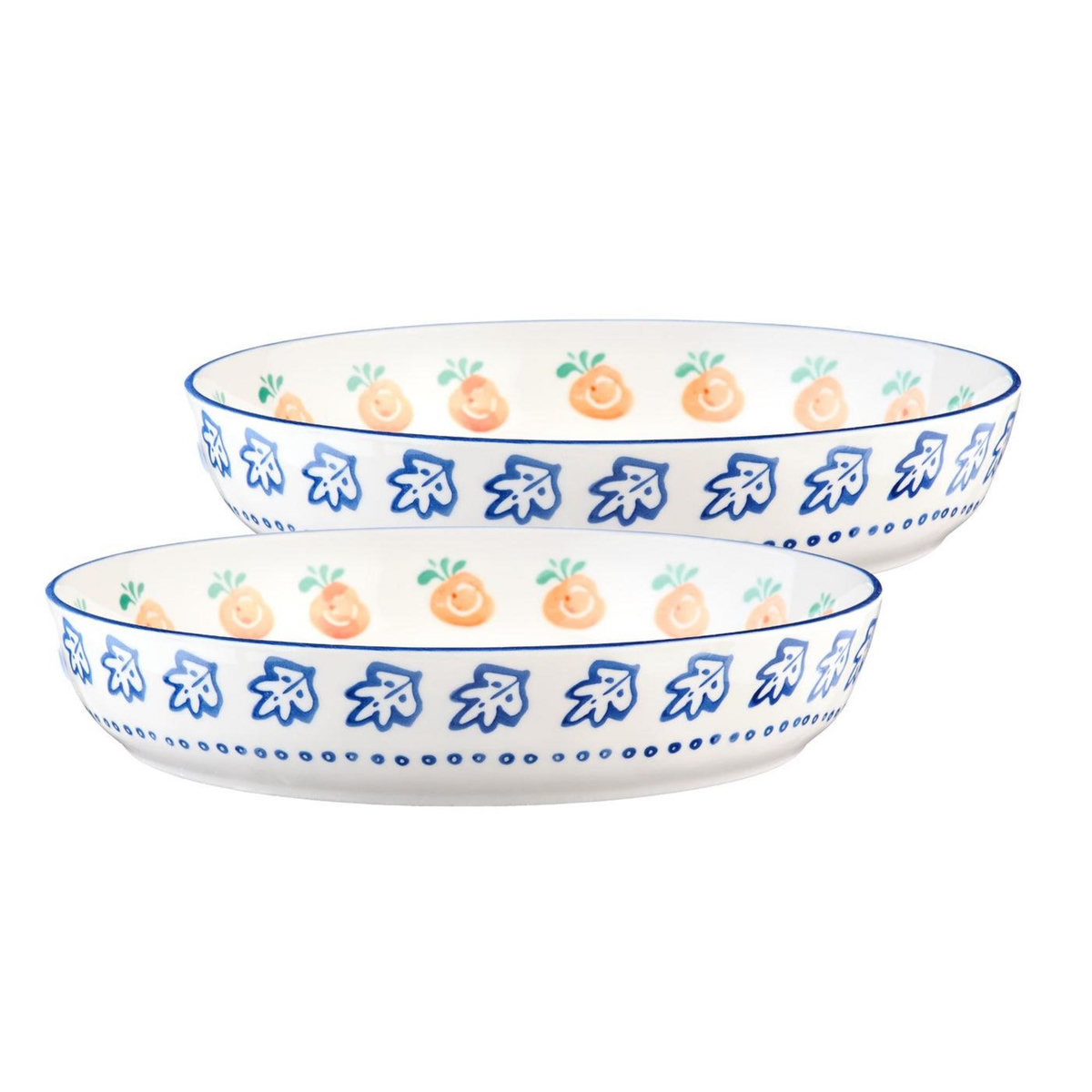 BJORN Corbeille à fruits NAPOLI Ø25,5cm - 2 pièces - Agrume