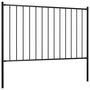 Voir la diapositive 2 : VIDAXL Panneau cloture et poteaux acier enduit de poudre 1,7x1 m noir