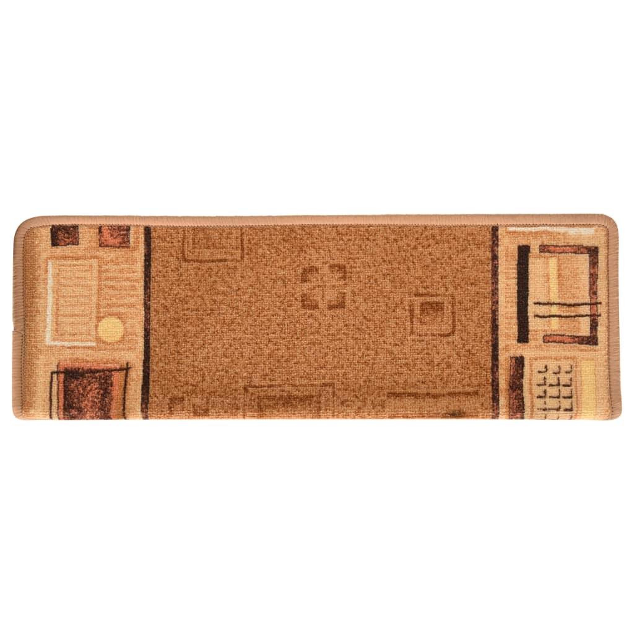 Voir la diapositive 4 : VIDAXL Tapis d'escalier autoadhesifs 10 pcs 65x21x4 cm Beige