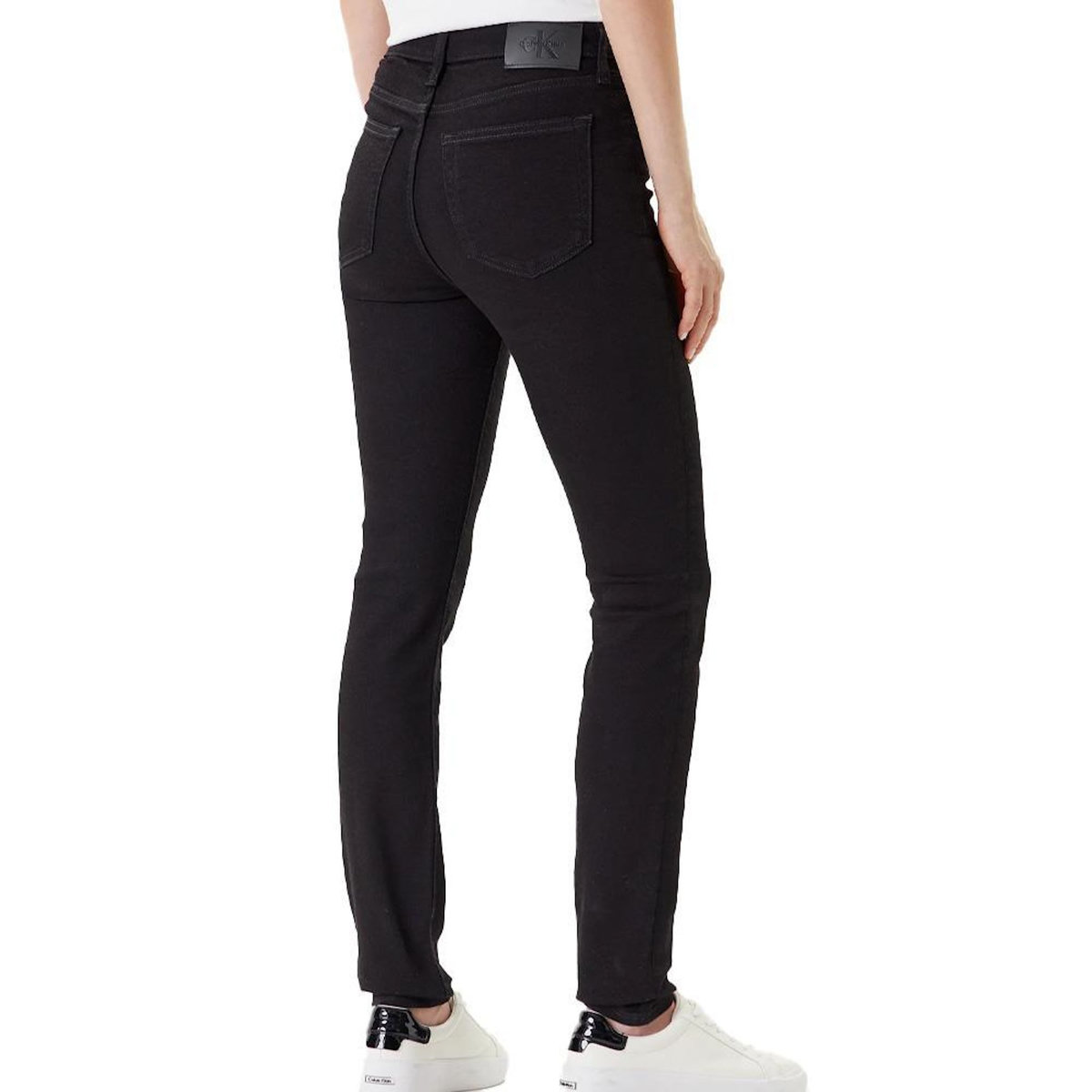 CALVIN KLEIN JEANS Jean Skinny Noir Femme Calvin Klein Mid Rise Ck C
