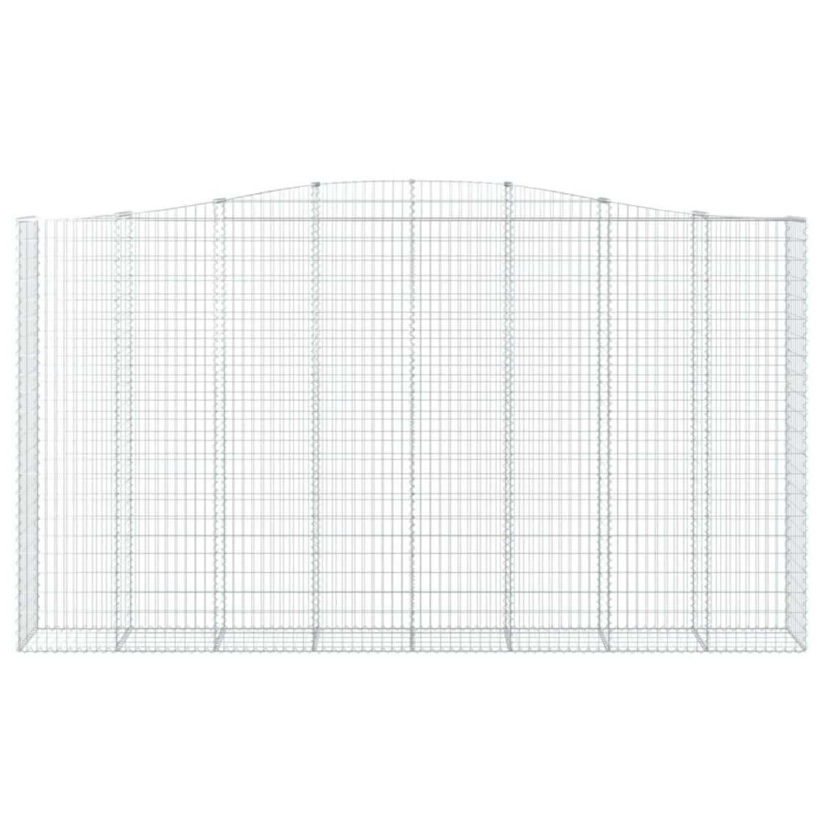 VIDAXL Paniers a gabions arques 5 pcs 400x50x220/240 cm Fer galvanise