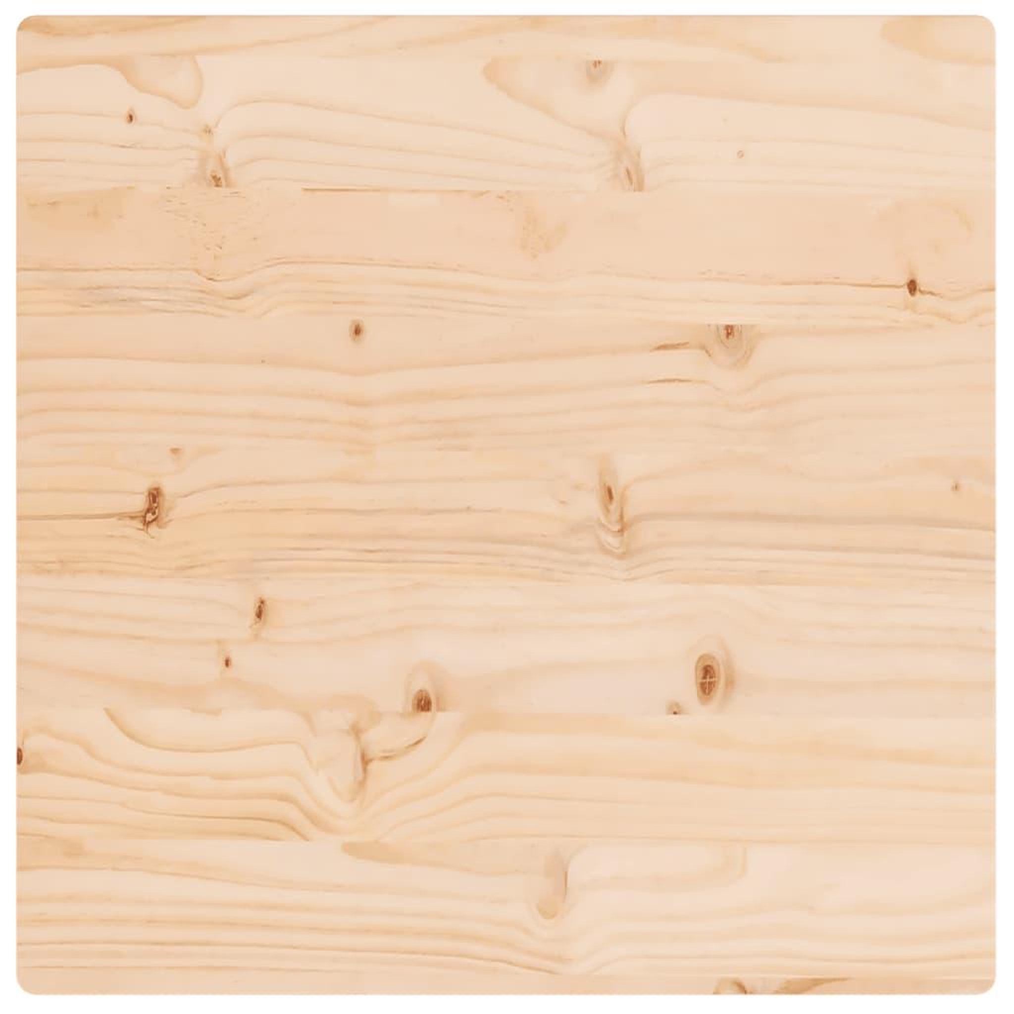 Voir la diapositive 4 : VIDAXL Dessus de table 60x60x2,5 cm bois de pin massif