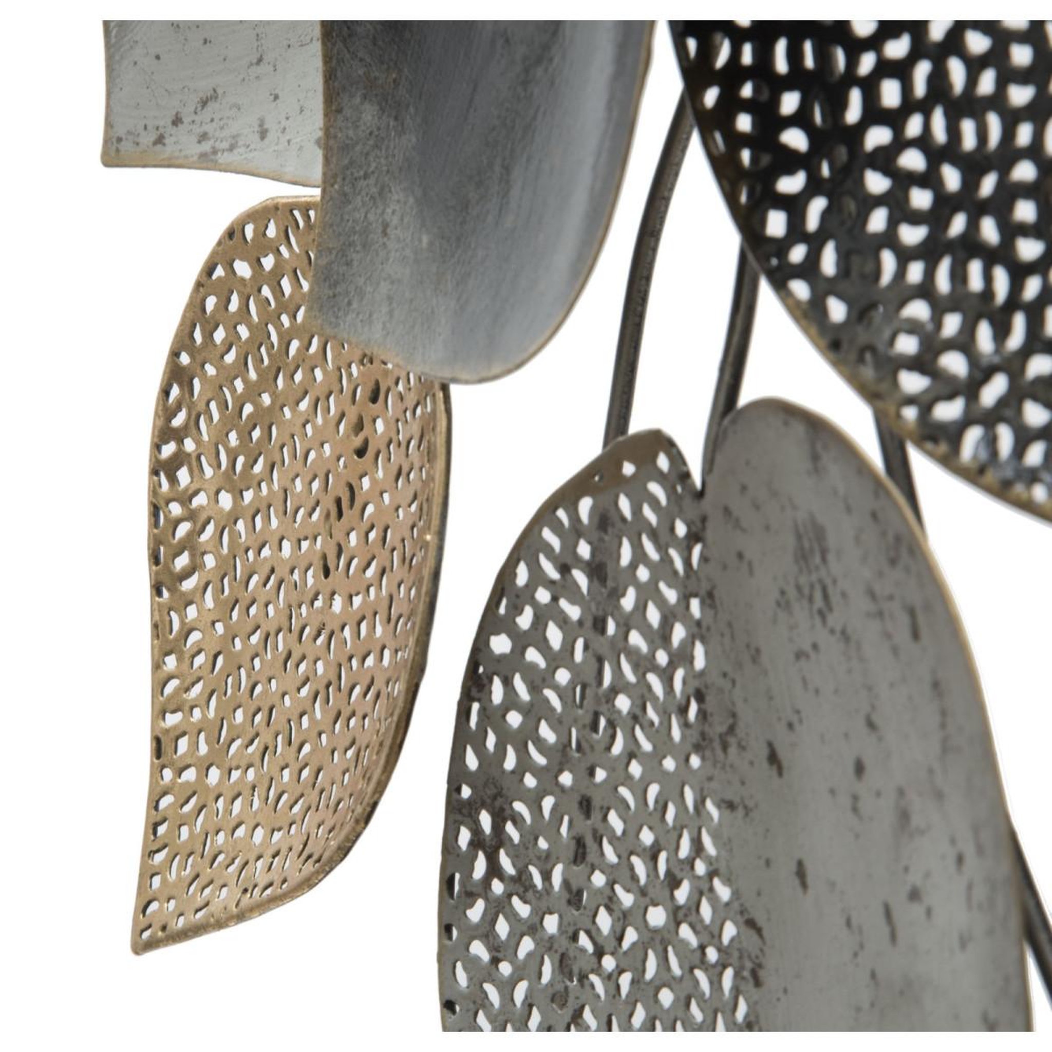 Voir la diapositive 4 : Paris Prix Décoration murale en métal  demi-feuille  62cm multicolore