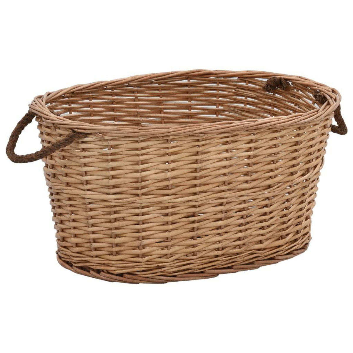VIDAXL Panier a bois de chauffage poignees de transport 56x40x28 cm