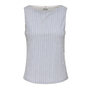 Voir la diapositive 1 : JACQUELINE DE YONG Top Blanc/Bleu Femme JDY Ocean