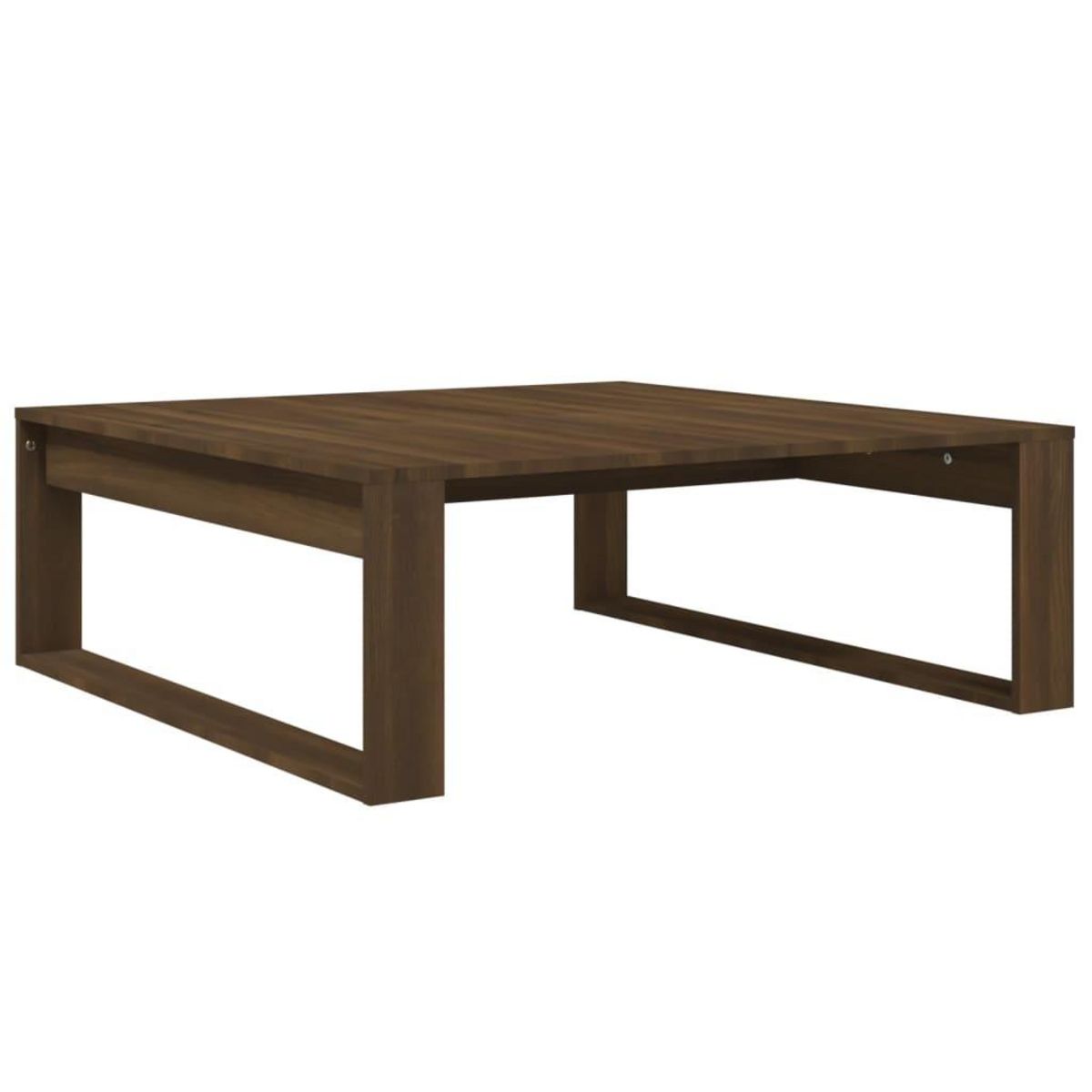 VIDAXL Table basse Chene marron 100x100x35 cm Bois d'ingenierie