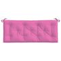 Voir la diapositive 4 : VIDAXL Coussin de banc de jardin rose 120x50x7 cm tissu