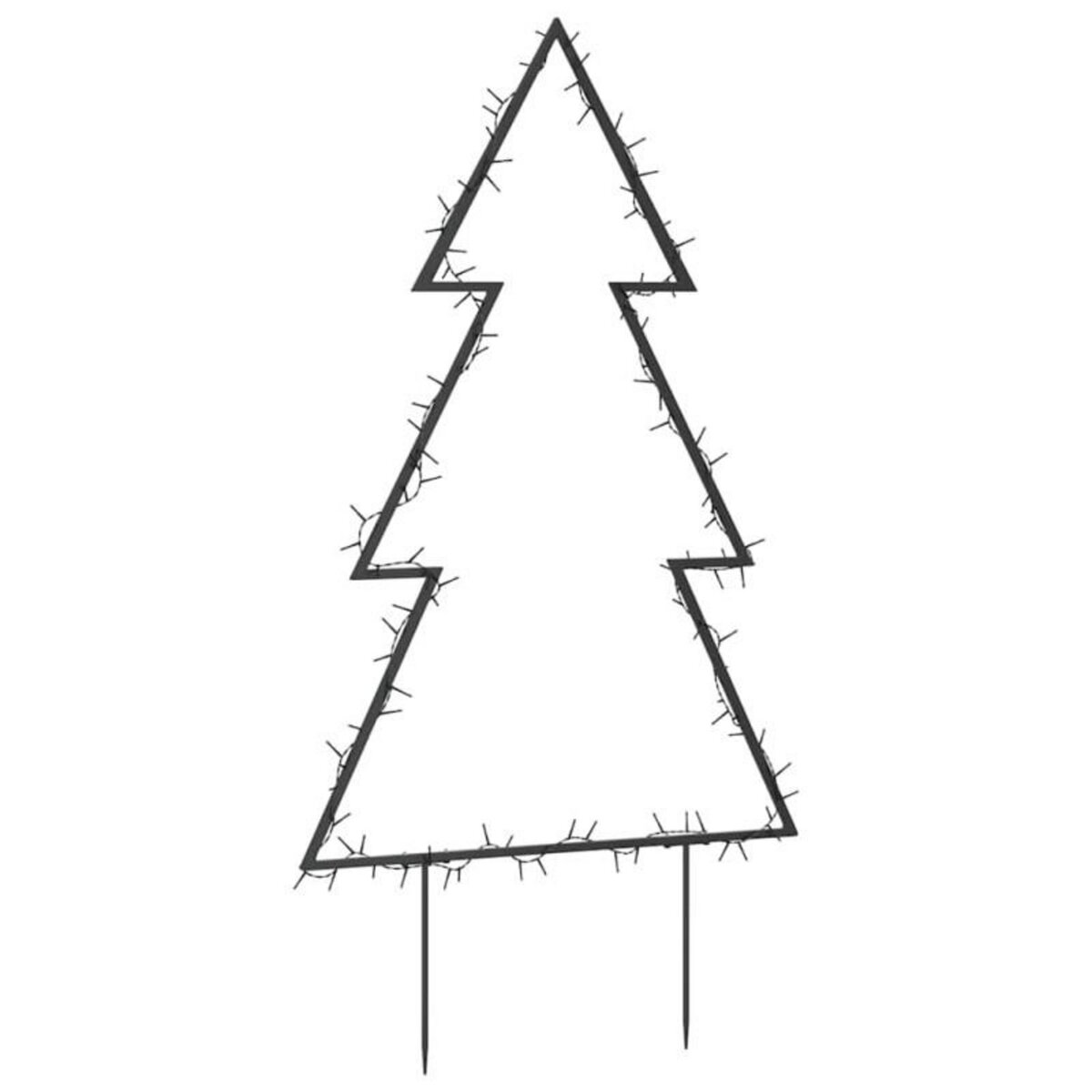 VIDAXL Décoration lumineuse arbre de Noël avec piquets 115 LED 90 cm
