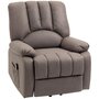 HOMCOM Fauteuil de relaxation électrique - fauteuil releveur inclinable - repose-pied ajustable - microfibre polyester gris