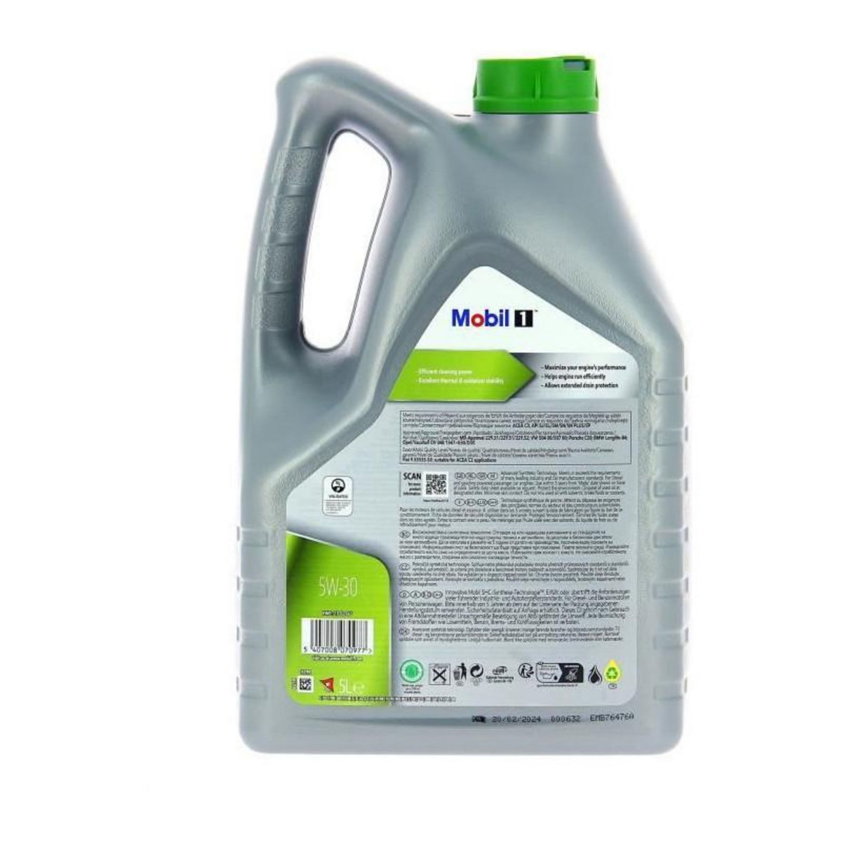MOBIL Bidon huile de moteur - MOBIL1 - 5W30 ESP - 5 L - 4 saisons