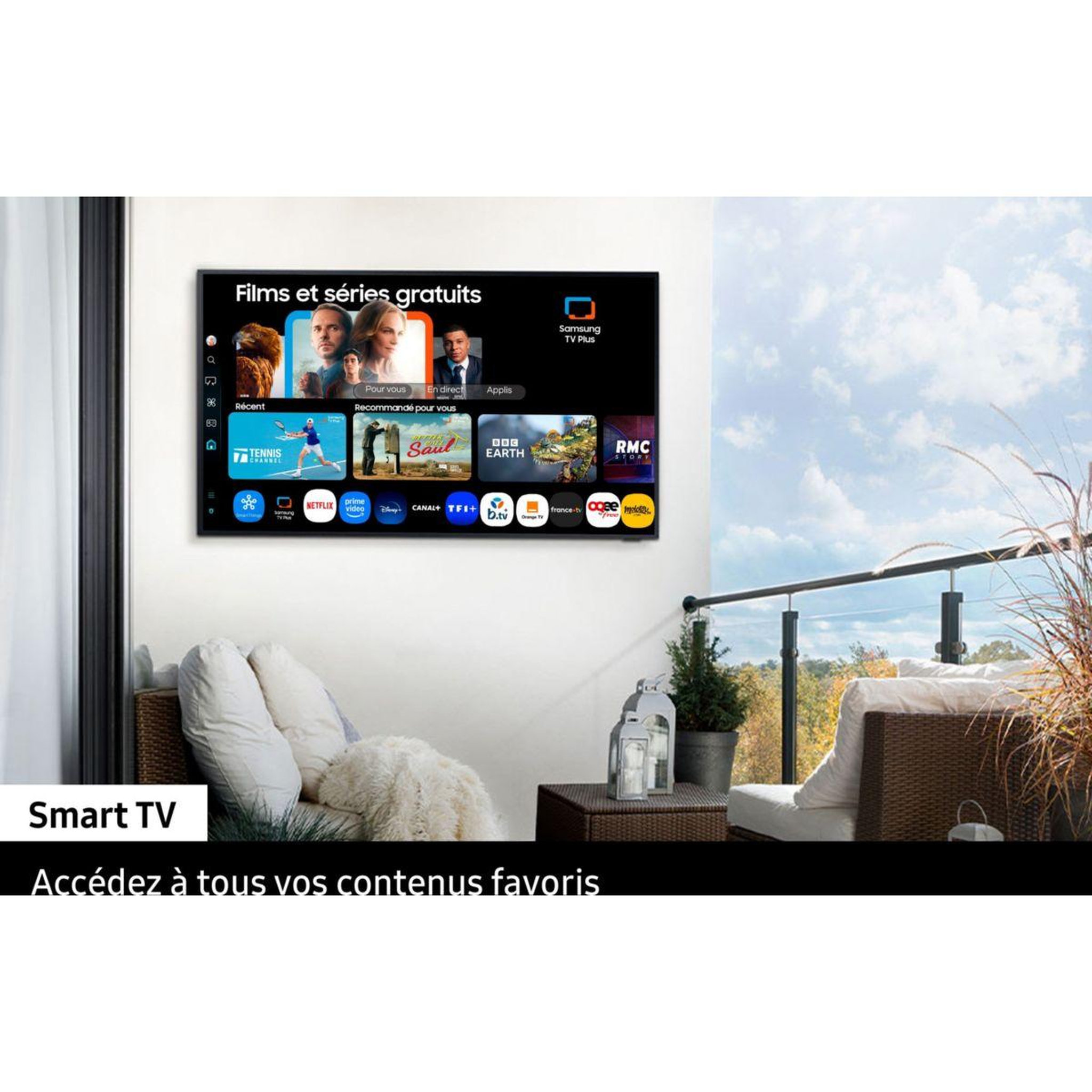 Voir la diapositive 5 : Samsung Tv qled the terrace tq75lst7d (2025) 75  (189 cm) 4k - smart tv, anti-reflet