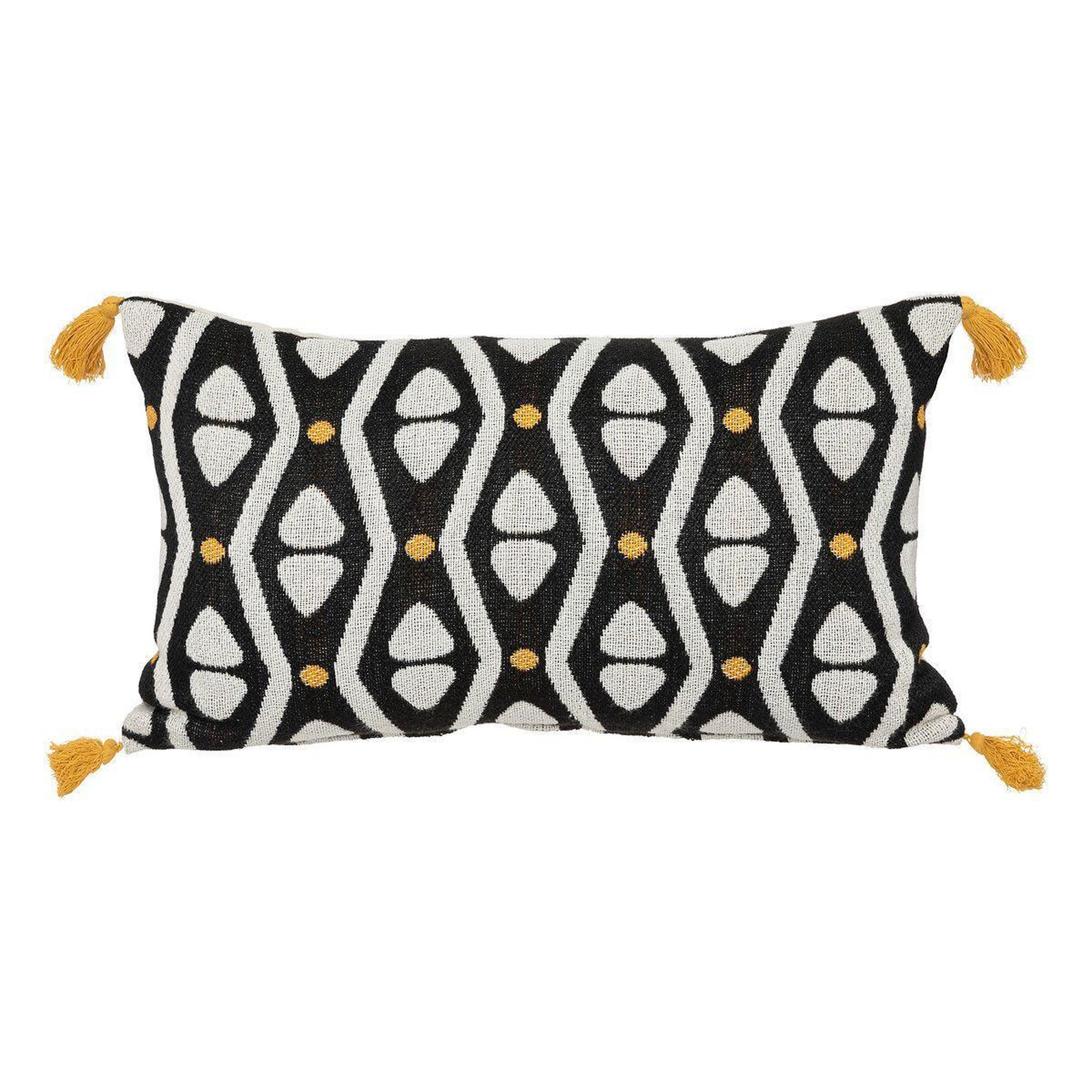 ATMOSPHERA Coussin déco à pompons  tribal  30x50cm multicolore