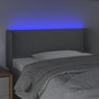 Voir la diapositive 4 : VIDAXL Tete de lit a LED Gris clair 93x16x78/88 cm Tissu