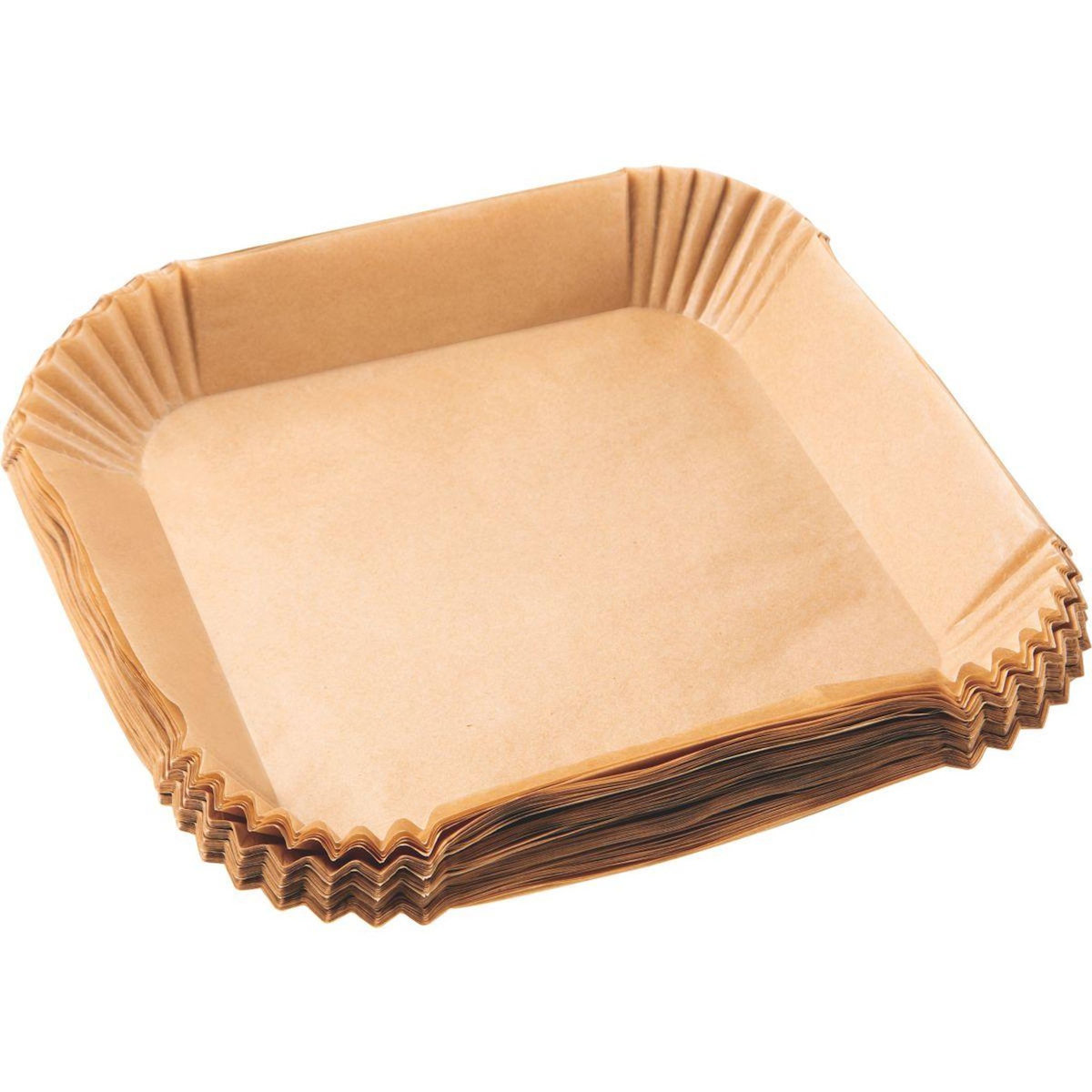 ESSENTIEL B Papier Lot de 100 Feuilles Carrées Jetables Antiadhésif - Anti-salissure pour AirFryer et Four