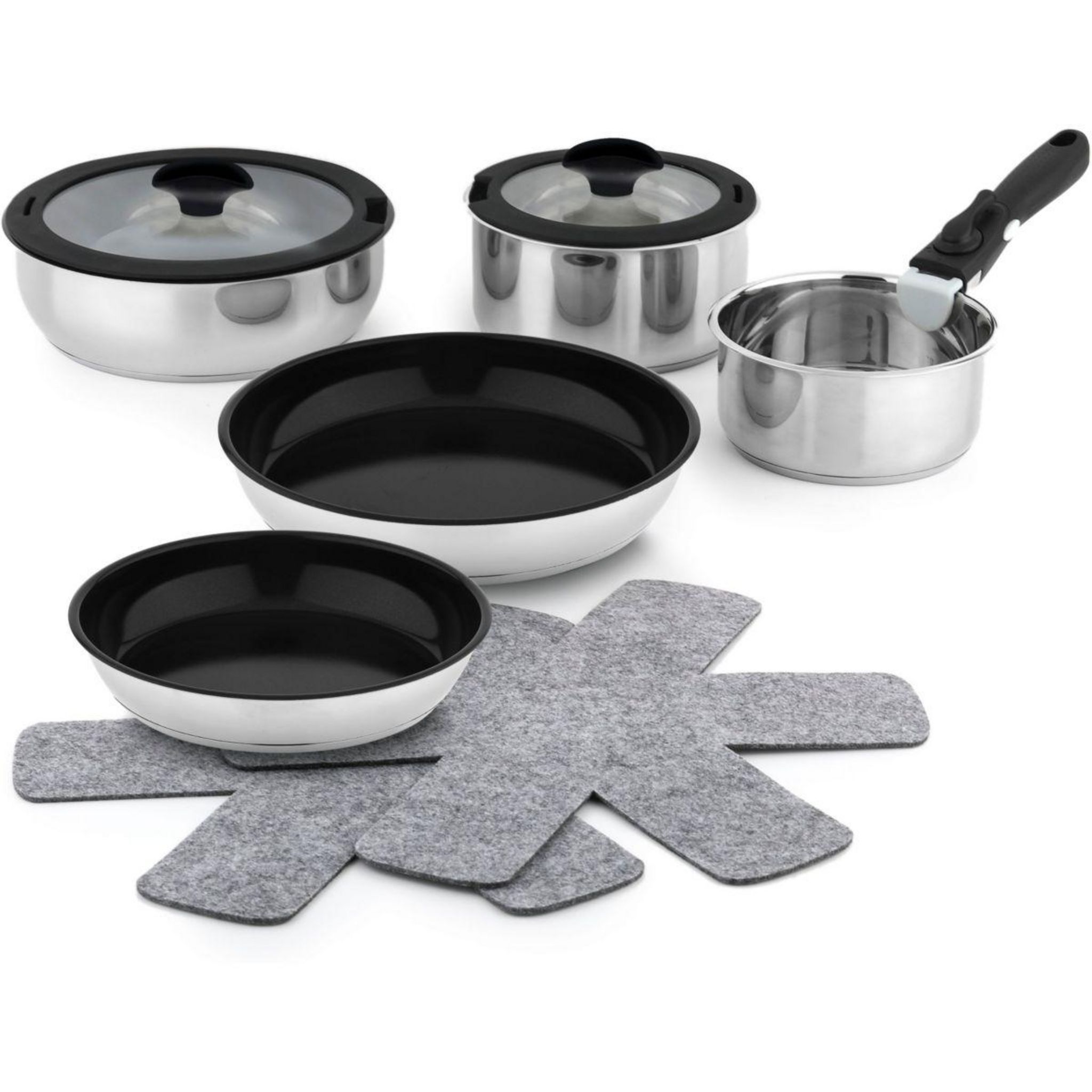 ESSENTIEL B Batterie de cuisine 10 pcs revetement sain - Sans PFAS