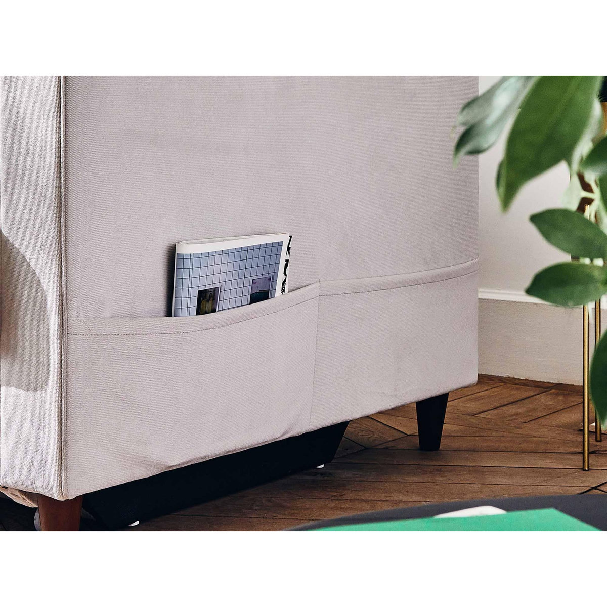 LISA DESIGN Anna - canapé panoramique en u - 7 places - convertible avec coffre - en velours