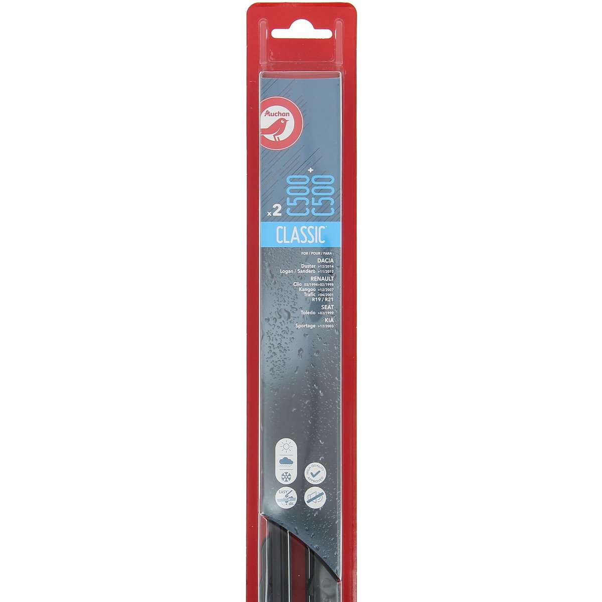 AUCHAN Kit balai d'essuie-glace BEGG510 51CM