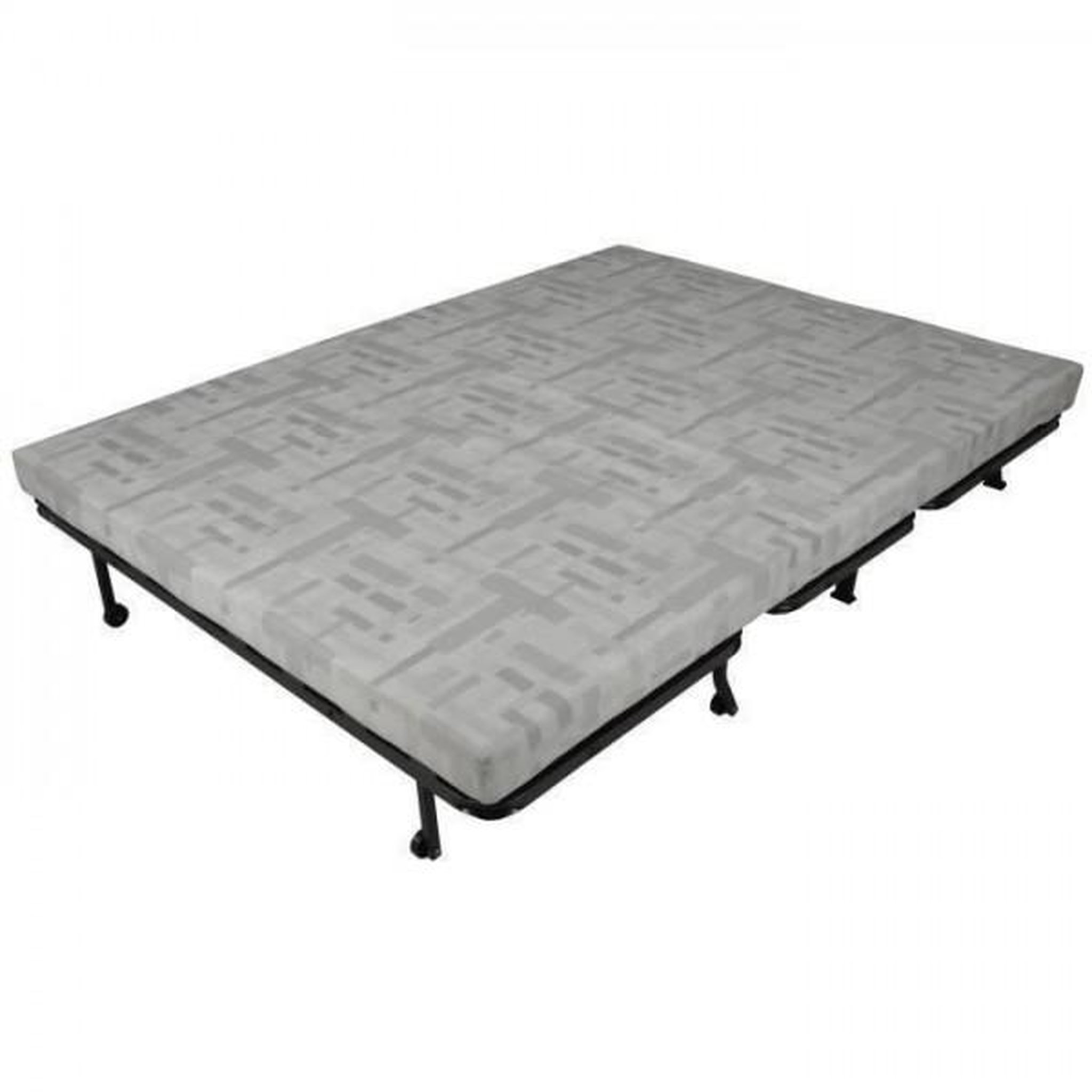 Voir la diapositive 5 : MARKET24 Banquette BZ Joe - Tissu noir - 3 places - L 143 x P 97 cm - Made in France