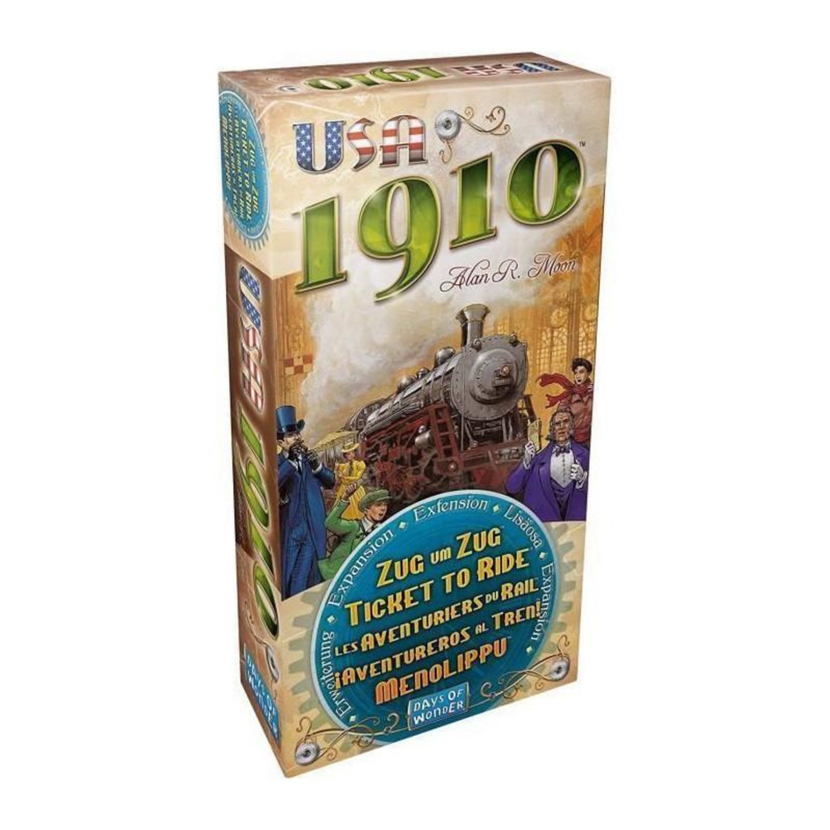 Asmodee ASMODEE - Les Aventuriers du Rail - Extension. USA 1910 - Jeu de societe - A partir de 8 ans