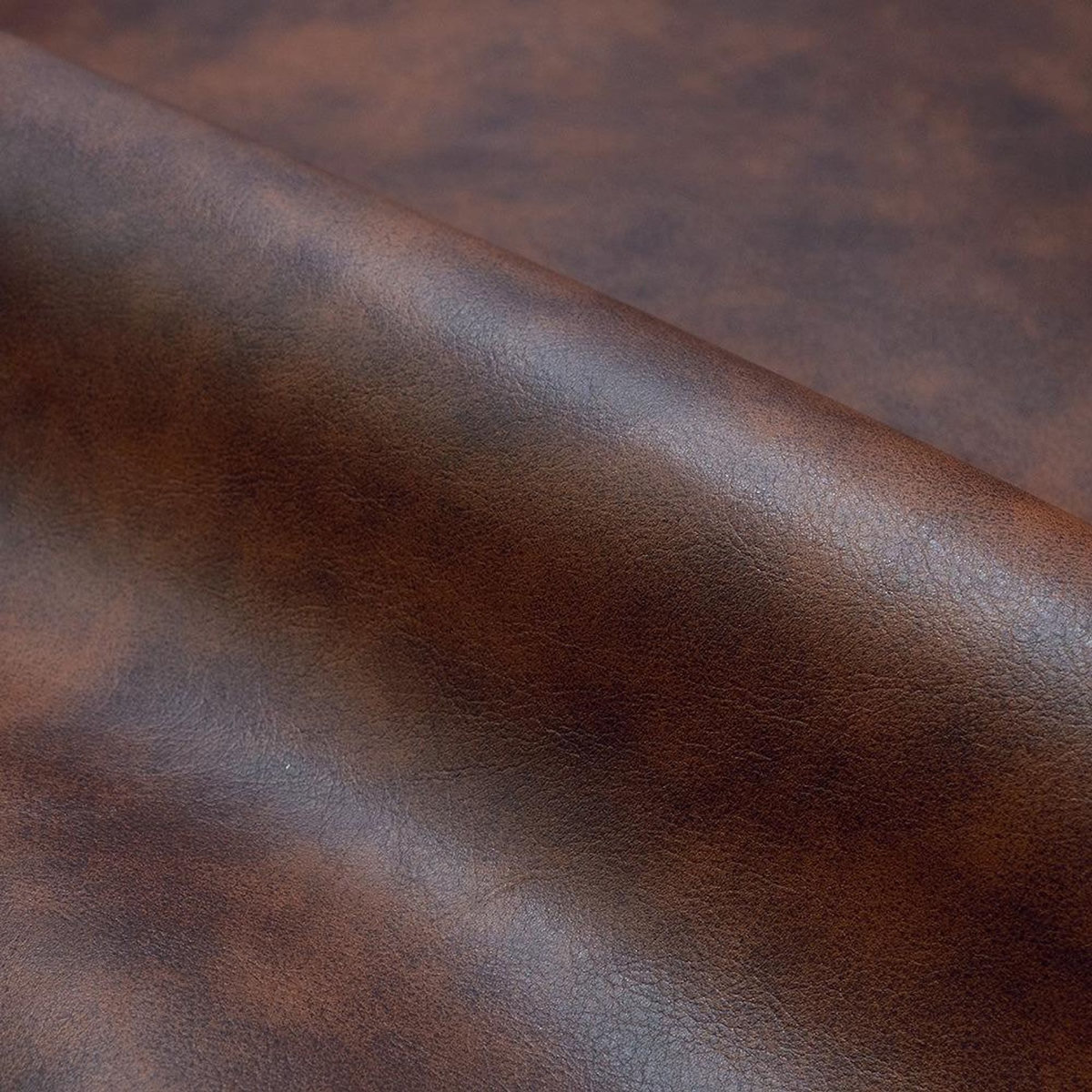 Rendez vous déco Lot de 2 chaises de bar 75 cm en cuir synthétique marron-Henrik