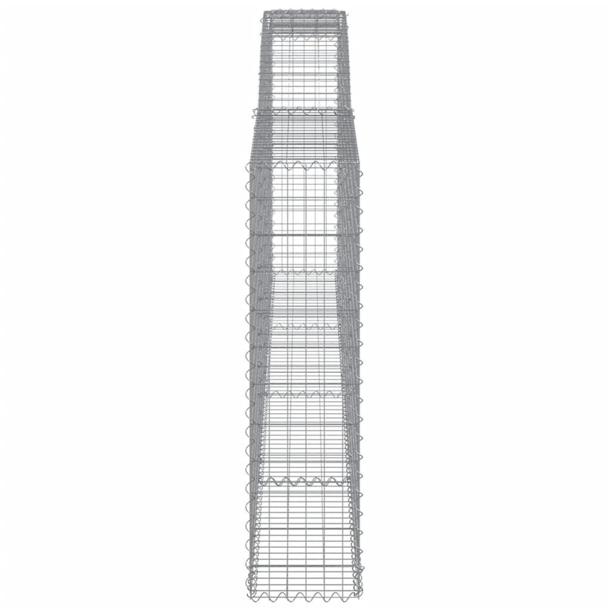 Voir la diapositive 5 : VIDAXL Paniers a gabions arques 10 pcs 400x30x120/140 cm Fer galvanise