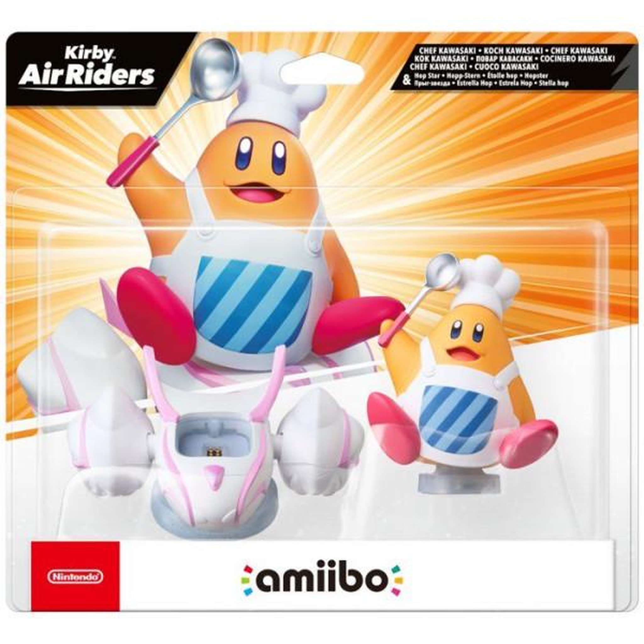 NINTENDO Figurine Amiibo - Chef Kawasaki & Étoile Hop • Collection Kirby