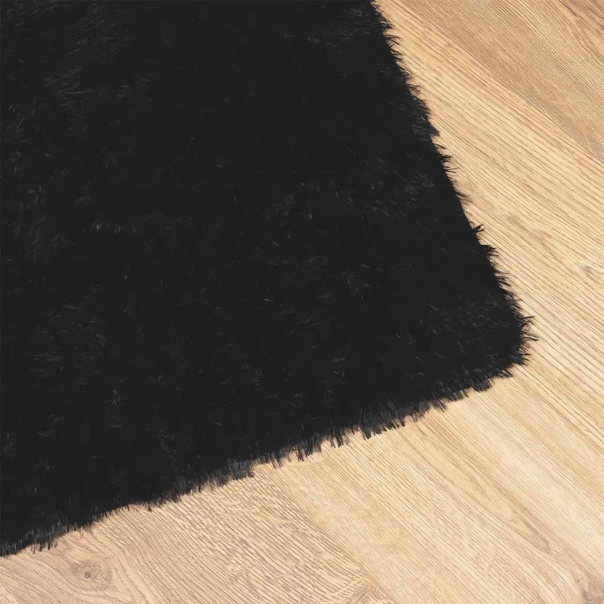 Voir la diapositive 4 : VIDAXL Tapis shaggy a poils longs NAVARRA noir 120x170 cm polyester
