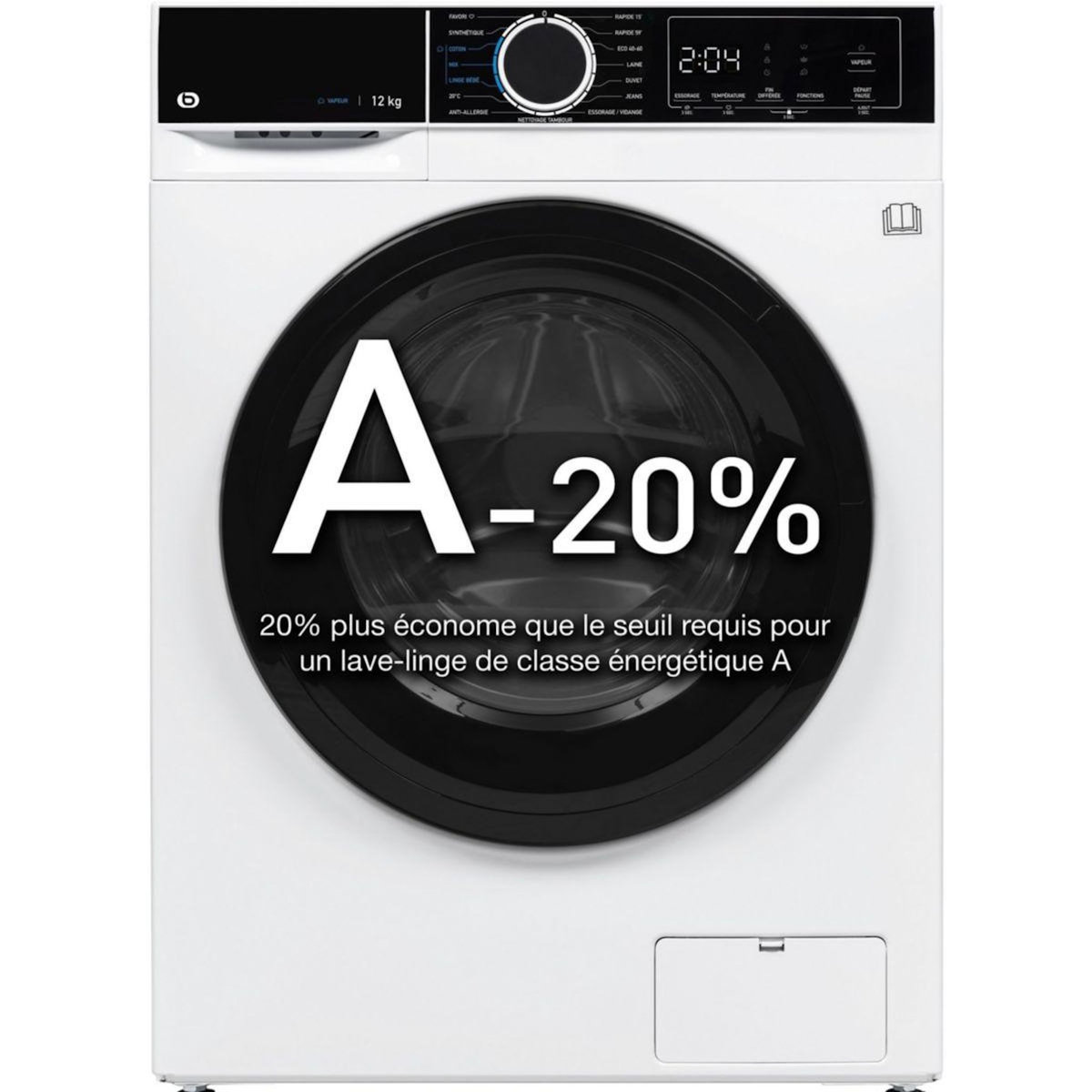 ESSENTIEL B Lave linge hublot ELF1214-3b