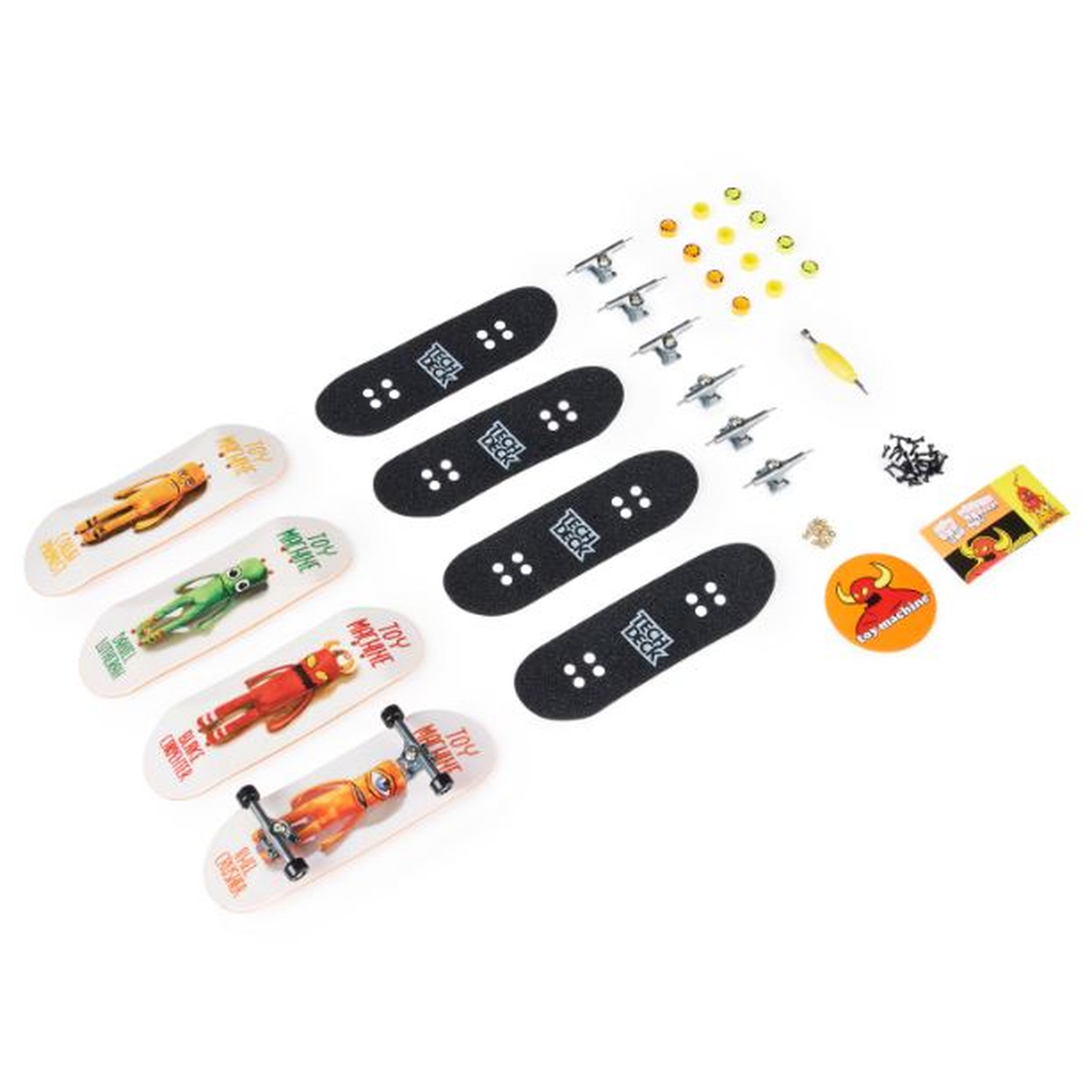 Voir la diapositive 2 : SPIN MASTER Finger Skate - Tech Deck - Paquet de 4 patins à doigts Toy Machine