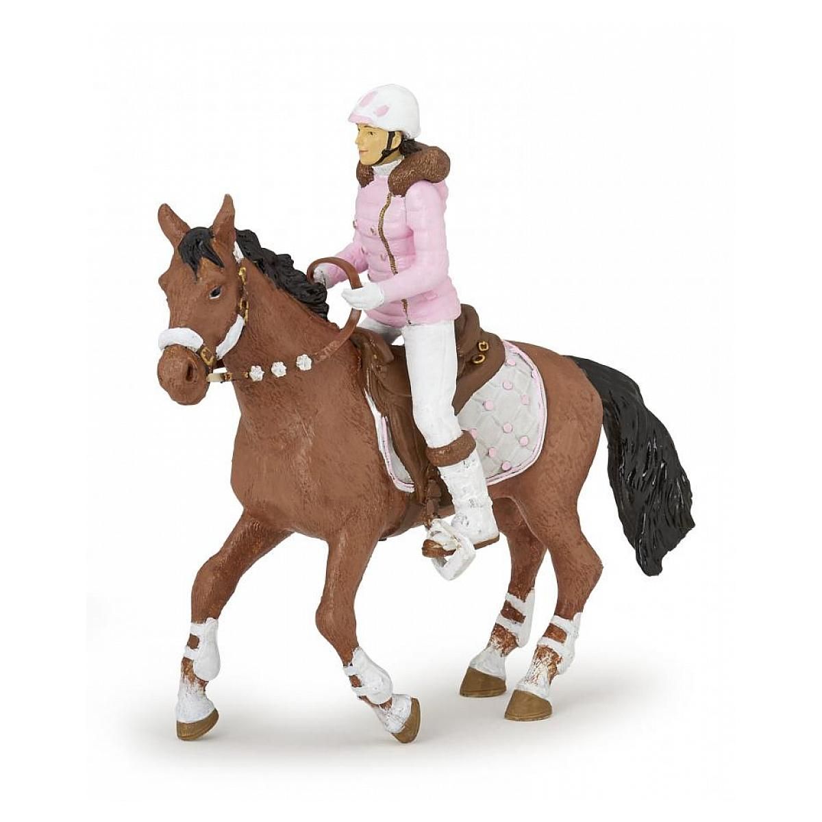 Papo 51553 Cheval de la cavalière fashion hiver