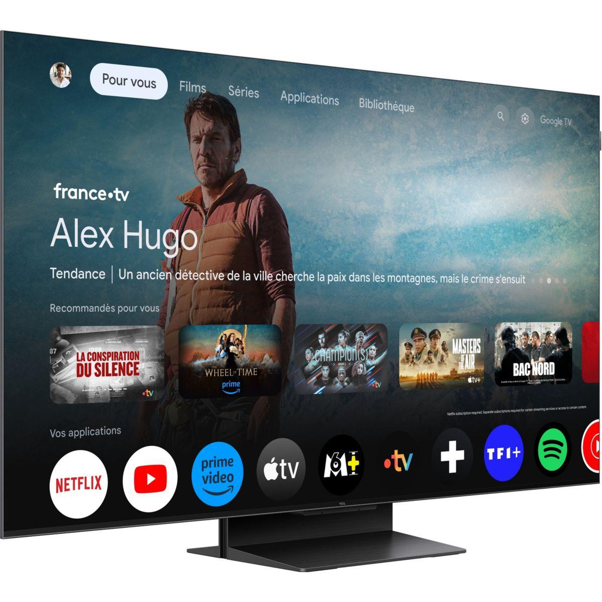 Voir la diapositive 3 : TCL Tv mini led 50c79k (2025) 50  (126 cm)