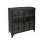 Voir la diapositive 2 : ATMOSPHERA Buffet avec Vitrine  Brocante  102cm Noir