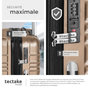 Voir la diapositive 5 : tectake Set de valises trolley rigides 4 parties, en plastique ABS robuste champagne
