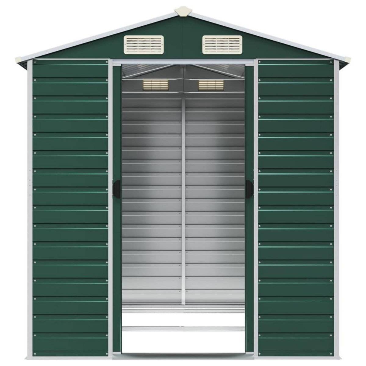 VIDAXL Abri de jardin vert 191x215x198 cm acier galvanise