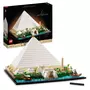 LEGO Architecture 21058 La grande Pyramide de GIZEH, Loisir Créatif Maquette à Construire, Monument du Monde et Accessoire de Décoration d'Intérieur