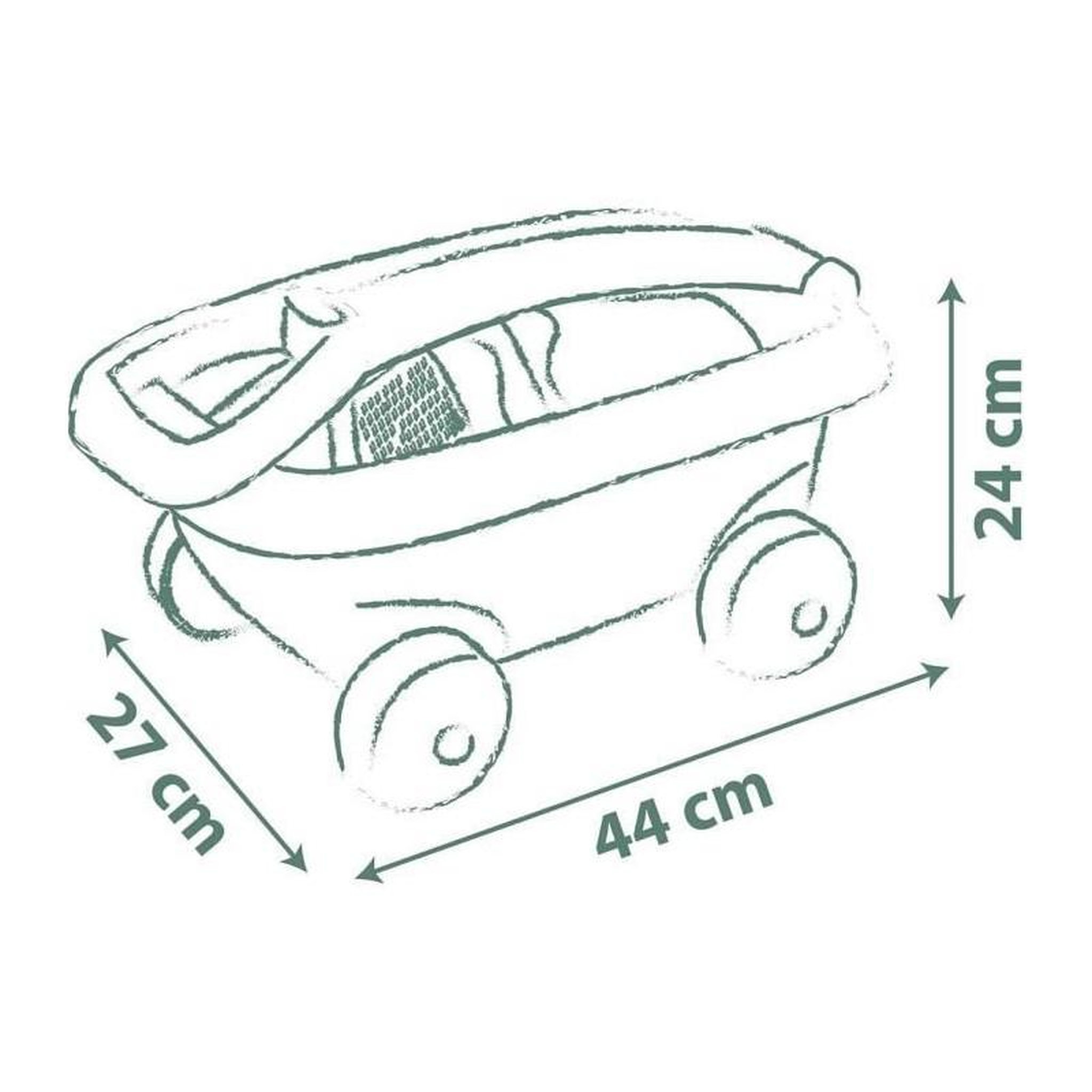 Voir la diapositive 5 : SMOBY Smoby Life - Chariot de plage - Seau + Accessoires - 42% matériaux recyclés et 100% recyclabe