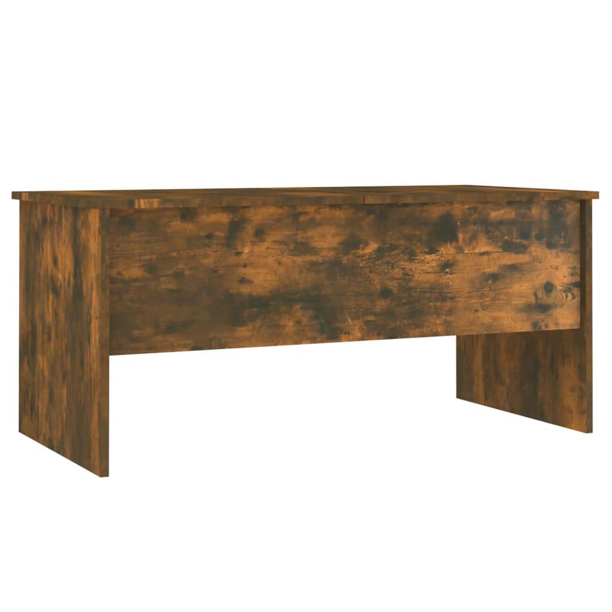 Voir la diapositive 5 : VIDAXL Table basse Chene fume 102x50,5x46,5 cm Bois d'ingenierie