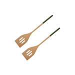 Fackelmann Ensemble de 2 Spatules de cuisine ajourée 33 cm Fackelmann Wood Edition