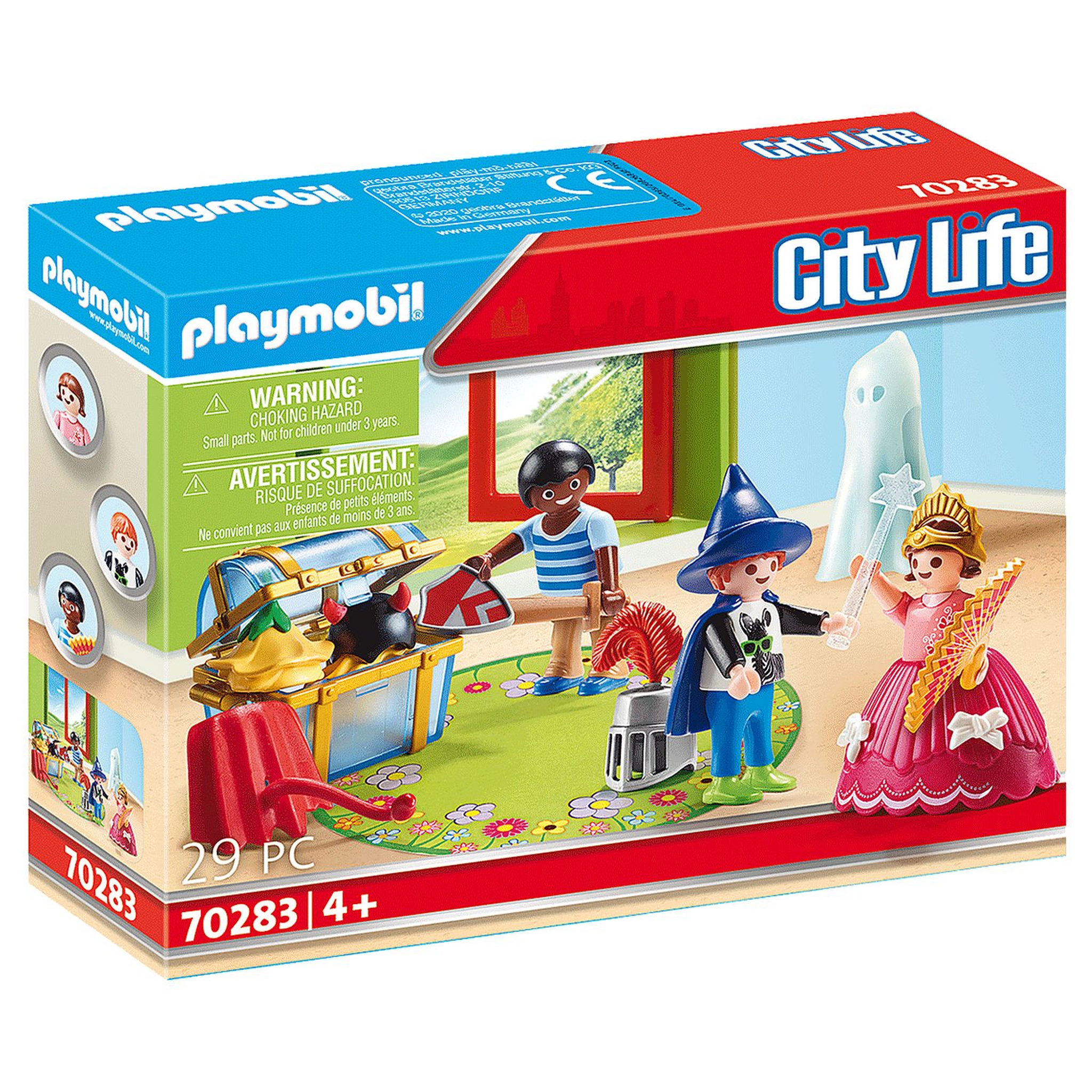 Voir la diapositive 1 : PLAYMOBIL 70283 - City Life - Enfants et malle de déguisements