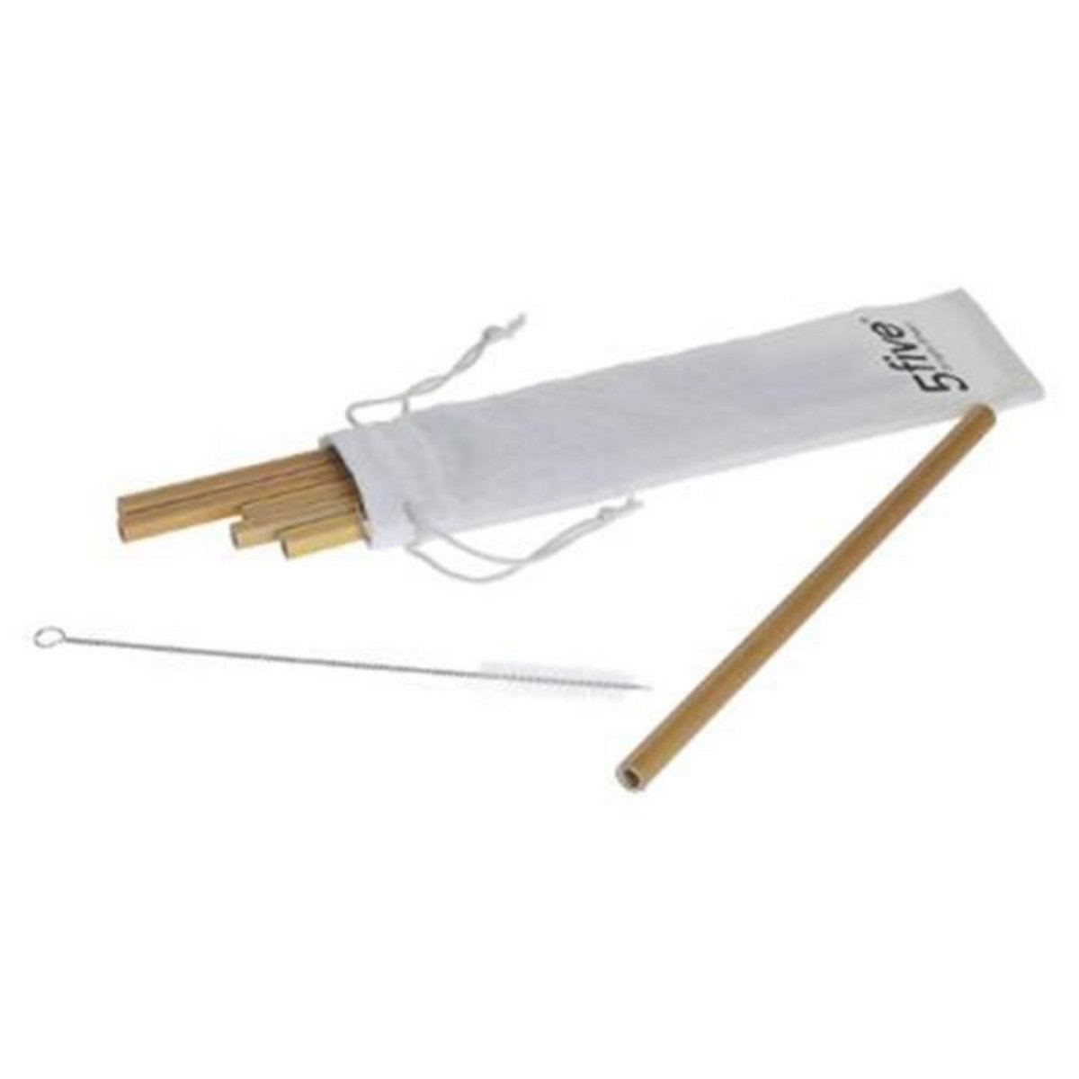 FIVE Lot de 6 Pailles & Accessoires  Pina  22cm Naturel