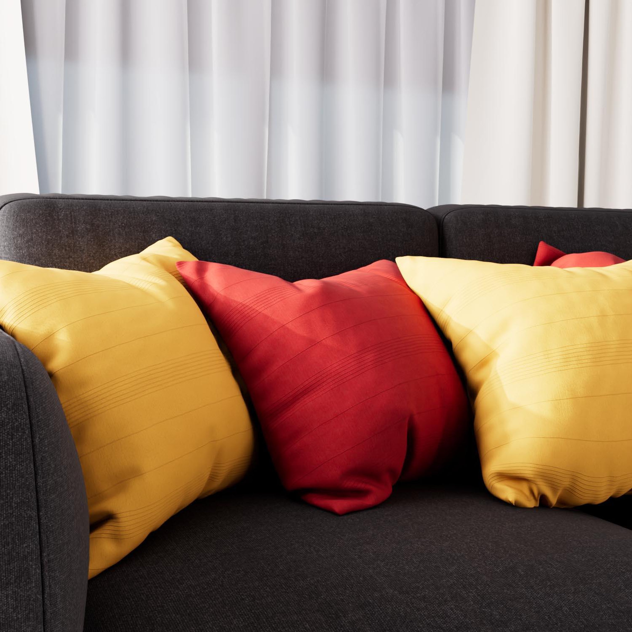 Voir la diapositive 2 : SOLEIL D'OCRE Housse de coussin adele, par soleil d'ocre