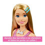 Voir la diapositive 3 : BARBIE BARBIE GRANDE POUPÉE BLONDE FASHIONISTAS AVEC ROBE ROSE IRISÉE, 71 CM,