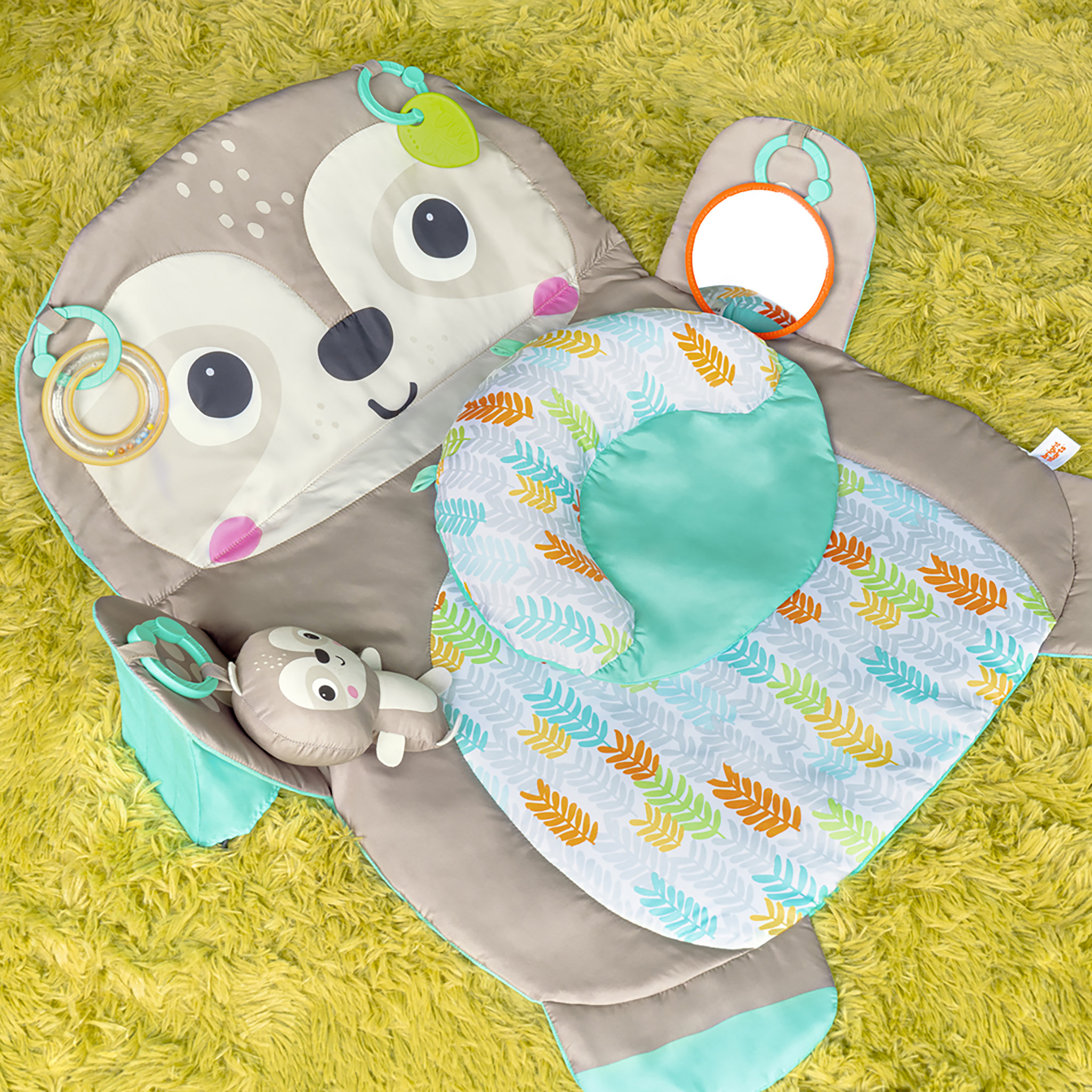 Voir la diapositive 7 : Bright Starts Tapis d'activités Paresseux bébé 