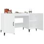 Voir la diapositive 5 : VIDAXL Bureau Blanc brillant 140x50x75 cm Bois d'ingenierie