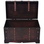 Voir la diapositive 4 : VIDAXL Coffre vintage de rangement bois 66 x 38 x 40 cm
