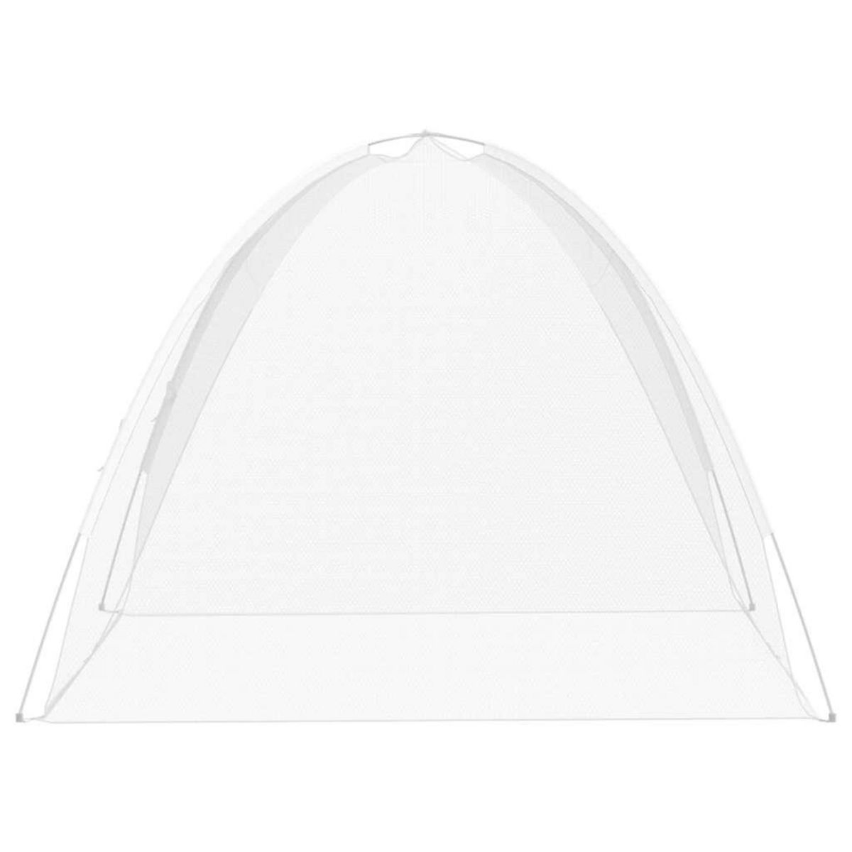 VIDAXL Moustiquaire mongole avec portes 220 maille blanc 200x180x135cm