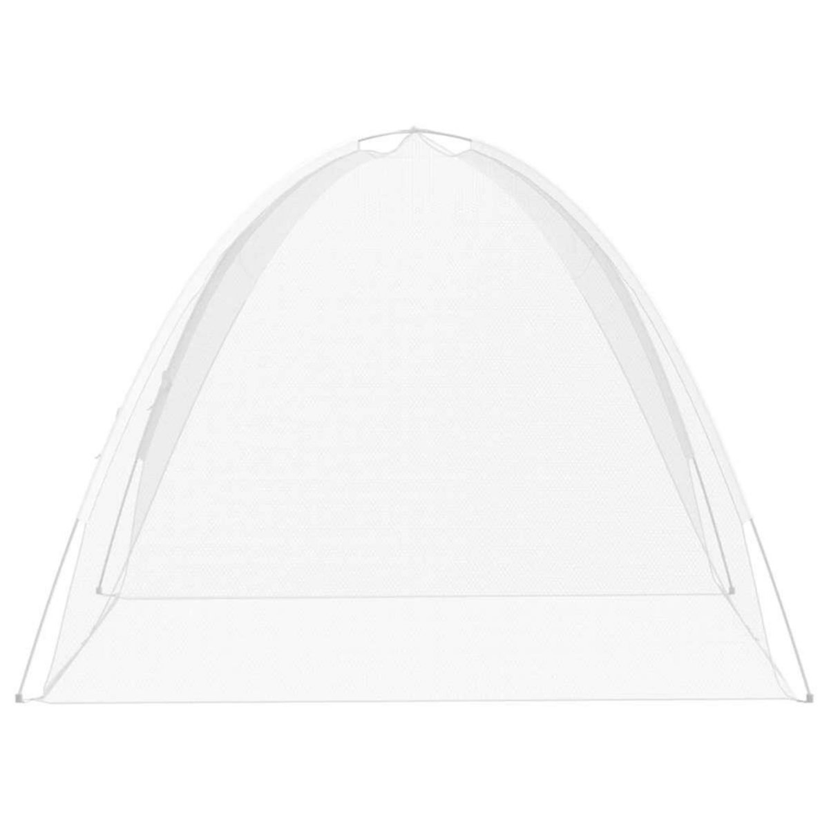 VIDAXL Moustiquaire mongole avec portes 220 maille blanc 200x180x135cm