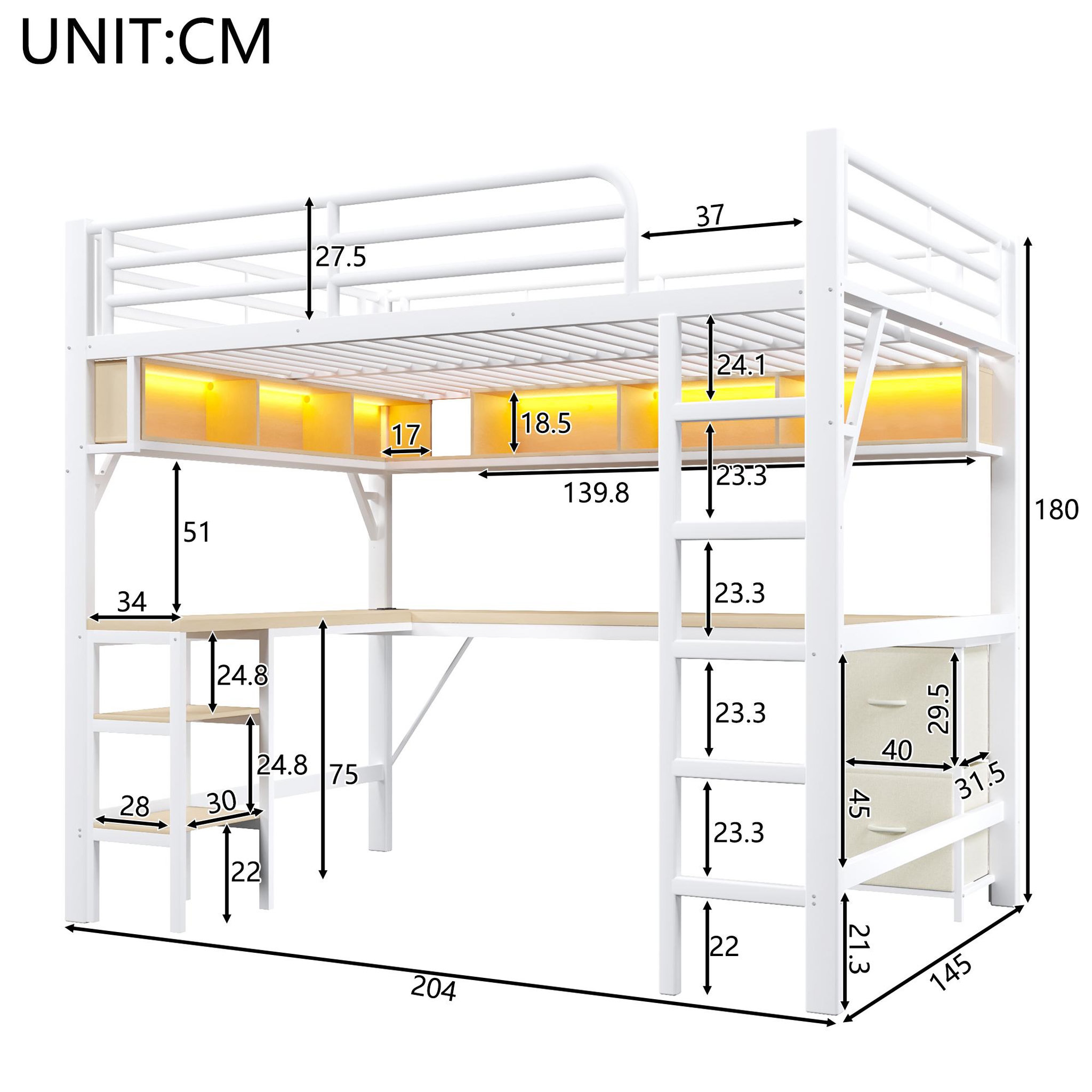 Voir la diapositive 3 : MERAX Lit mezzanine