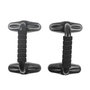 Voir la diapositive 1 : Paris Prix Lot de 2 Poignées d'Appui Pompes  Fitness  23cm Noir